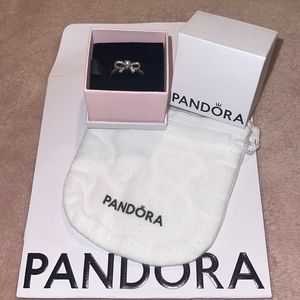 AUTHENTIC PANDORA pearl bow ring